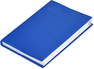 دفتر يوميات للجيب انجليزي مع غطاء بلاستيكي ناعم من اف اي اس 2023 ازرق - FSDI09E23BL