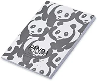 FIS Pack Of 5 Soft Cover Notebook, 96 Sheets A5 Panda Design 2 -FSNBSCA596-PAN2