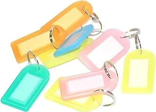 FIS Key Rings 25 Pieces Per Pack, Assorted Colors, 4.5 x 2.5 cm Size - FSKCB-15