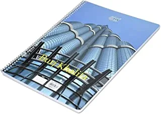 FIS FSNBA419035M 70 GSM 5 mm Square Burj Khalifa Spiral Notebook, 70 Sheets, A4 Size