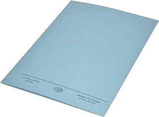 FIS FSFF9A4BL Square Cut Folders without Fastener 50-Pieces, 320 gsm, A4 Size, Blue