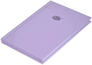 FIS FSNBA6N274 Single Line Neon Hard Cover Notebook 5-Pieces, A6 Size, Taro