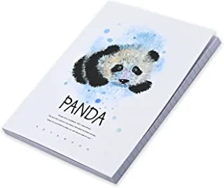 FIS Pack Of 5 Soft Cover Notebook, 96 Sheets A5 Panda Design 6 -FSNBSCA596-PAN6