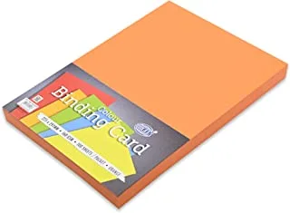 FIS FSBD160225OR 160 GSM Colored Binding Cards 100-Pieces