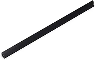 100-Piece FIS Plastic Sliding Bar Black 15mm, 150-Sheets Capacity - FSPG15-BK