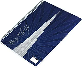FIS Spiral Notebook, Burj Khalifa A4 80 Sheets - FSNBSSA480B