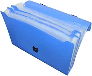 FIS FSPG1307BL 36 Pockets Expanding Files, 210 mm x 330 mm Size, Blue