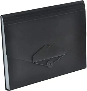 FIS FSPG1304BK 13 Pockets with Tie Expanding Files, 210 mm x 145 mm Size, Black