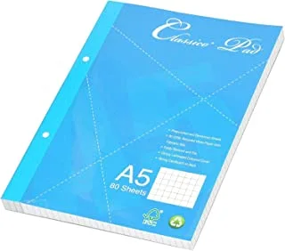 FIS FSPDC3002 5 mm Square Writing Pads 80 Sheets, A5 Size
