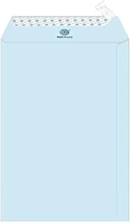 FIS FSEC8032PB50 80 GSM Peel and Seal Pastel Envelopes 50-Pack, 9 x 6 Inch Size, Blue