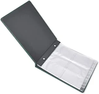 FIS Executive Business Card Holder 288-Cards Capacity with Index, 215x265mm, Green - FSNCPUGRD1