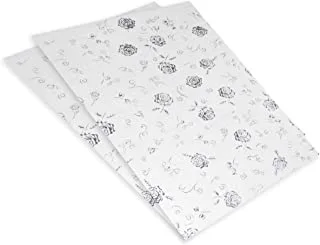 20-Piece FIS Gift Wrapping Paper 35gsm 50X70cm, White/Black - FSGF05