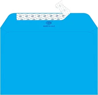 Fis fsec8026pbbl50 80 gsm peel and seal bright envelopes 50-pack, 162 x 229 mm size, blue