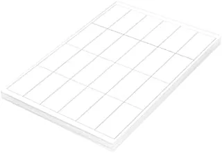 FIS FSLA24-5-100 24 ملصق ليزر متعدد الأغراض 100 ورقة ، مقاس A4 ، أبيض