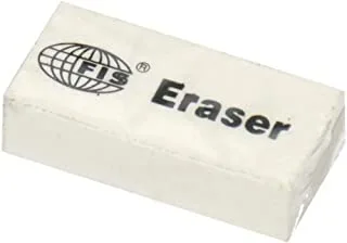 FIS FSERPE30W Erasers 30-Pieces, White