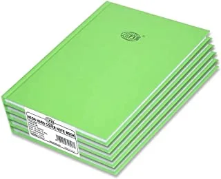 FIS FSNBA5N230 Single Line Neon Hard Cover Notebook 5-Pieces, A5 Size, Parrot