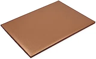FIS FSCLCF1301BR 1 Side Padded Certificate Folder with Certificate, A4 Size, Brown