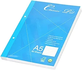 FIS FSPDC3004 Single Ruled Writing Pads 80 Sheets, A5 Size