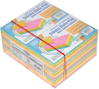 FISSticky Note Pad, 3X5 inches, Pack of 6, Flourescent (50X5Colors) 250Sh -FSPO355C250