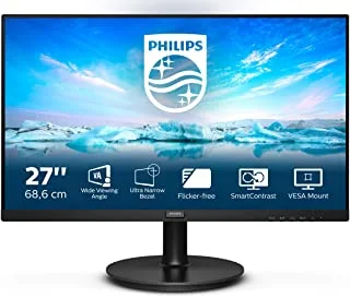 Philips 271V8L - شاشة 27 بوصة FHD ، 75 هرتز ، 4 مللي ثانية ، VA ، LowBlue ، مجانًا (1920 × 1080 ، 250 cd / m² ، HDMI / VGA)