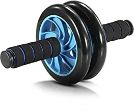 مارشال فتنس Ab Roller Wheel Workout Gym ، جهاز تمرين العضلات واللياقة البدنية ، مع وسادة للركبة - متعدد الألوان- Mf-0061