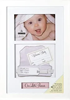 Malden International Designs 8280-46 Baby Memories Baby Memoto Shadowbox Picture Frame، 4x6، White