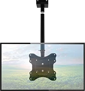 Adjustable Height TV Ceiling Mount - Swivel and Tilting Vertical VESA Universal Mounting Bracket, Mounts 14 to 42 Inch HDTV, LED, LCD, Plasma, Flat Screen Television Up to 30 KG - Pyle PCTVM15
