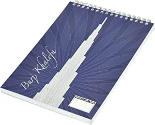 FIS Burj Khalifa Spiral 80 Sheets Note Book, A5 Size