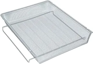 Fis fsotds067 wire mesh trays single tray for a4 documents, silver