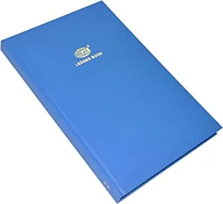 FIS FSACLTC3Q73 3 Quire Azure Laid Paper Ledger Book مقاس 210 مم × 330 مم ، أزرق