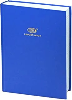 FIS FSACLTC6Q82 6 Quire Azure Laid Paper Ledger Book, 210 mm x 330 mm Size, Blue