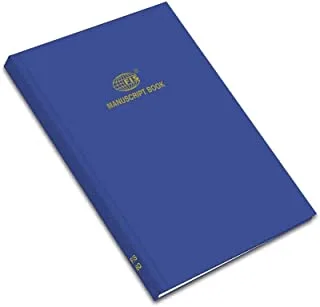 كتاب مخطوطات من 288 ورقة مقاس 8 مم من FIS ، مقاس 210 مم × 330 مم ، أزرق
