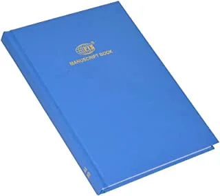 FIS 5mm Square Lines 144 Sheets Manuscript Books 5-Pack, 3 Quire Size, Blue
