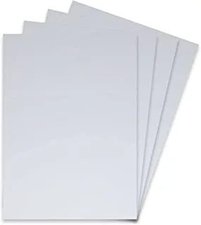 FIS Transparent PVC Binding Sheets 100 Pieces, 250 Micron Thickness, Clear