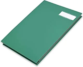 FIS FSCL20PPGR 20 Sheets Polypropylene Cover Signature Book, 240 mm x 340 mm Size, Green