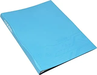 FIS AIPGELRB20A Clear Book with 20 Pockets, A4 Size, Multicolor