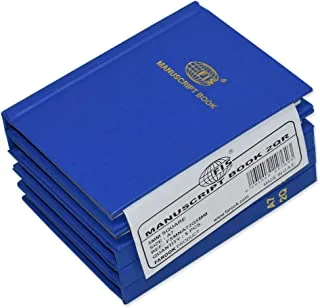 FIS FSMNA72Q5MM 96 صفحة لولبية كتاب المخطوطات حزمة من 5 قطع ، مقاس A7 ، أزرق