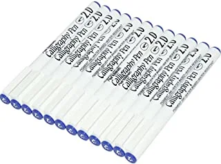 Artline Polyester Fiber Tip Calligraphy Pen 12-Pieces Set, 2 mm Size