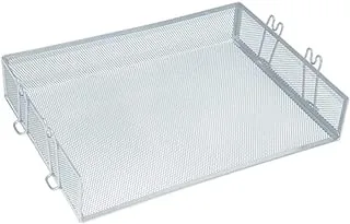 FIS FSOTDS060 Wire Mesh Trays Single Tray for A4 Documents, Silver