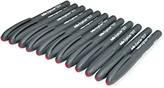 Artline ARBN4400RE Ergoline Roller Ball Pen 12-Pieces, Red