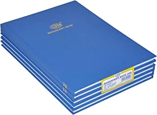 FIS FSMNA42Q5MM 5mm Square Lines 96 Sheets Manuscript Book 5-Pack, 2 Quire Size