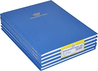 FIS FSMN10X82Q 8mm 96 Sheets Single Ruled Manuscript Book 5-Pack, 2 Quire Size