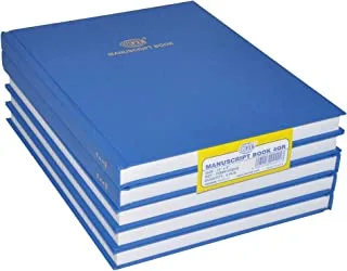 FIS FSMN10X84Q 8mm Single Ruled 192 Sheets Manuscript Book 5-Pack, 4 Quire Size