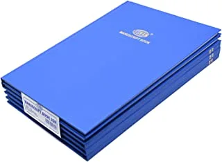 FIS FSMNFS2Q 8mm Single Ruled 96 Sheets Manuscript Books 5-Pack, 2 Quire Size, Blue