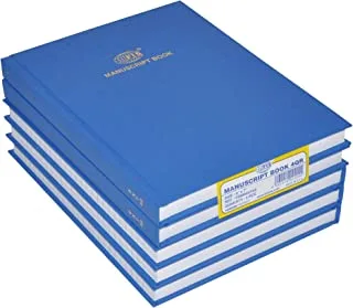 FIS FSMN9X74Q 8mm Single Ruled 192 Sheets Manuscript Book 5-Pack, 4 Quire Size