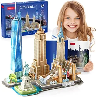 Cubic Fun City Line New York City 3D Puzzle - 3 Years and Above