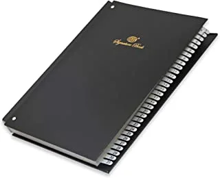FIS FSCL1-31 31 ورقة غلاف كتاب توقيع من الفينيل ، مقاس 240 مم × 340 مم ، أسود