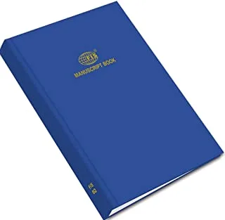 كتاب مخطوطات من 384 ورقة مقاس 8 مم من FIS ، مقاس 210 مم × 330 مم ، أزرق
