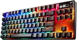 SteelSeries Apex Pro TKL Wireless (2023)- Wireless Mechanical Gaming Keyboard – World’s Fastest Keyboard – Adjustable Actuation – Bluetooth 5.0 – 2.4GHz – American QWERTY Layout, 64865