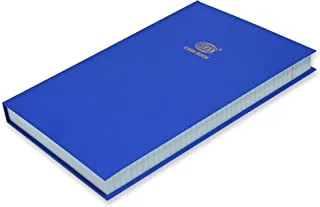 FIS FSACCTC4Q82 4 Quire Azure Laid Ledger Paper Cash Book, 210 x 330 mm Size, Blue